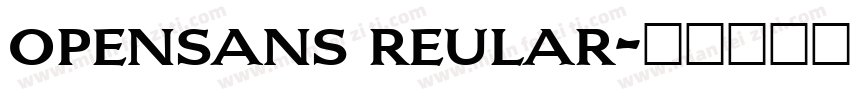 opensans reular字体转换